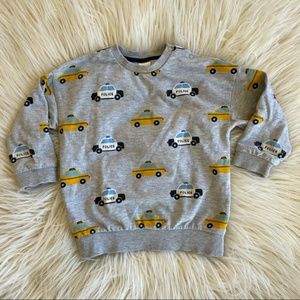 H&M Toddler Boy’s Taxi Police Sweatshirt  🚕 🚔